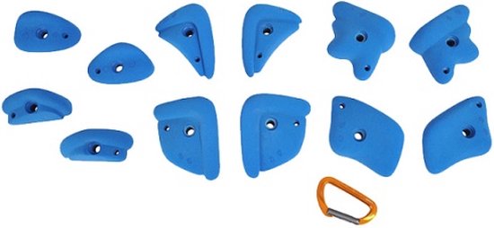 klimgrepen serie klimdakjes, set van 12 - Groen