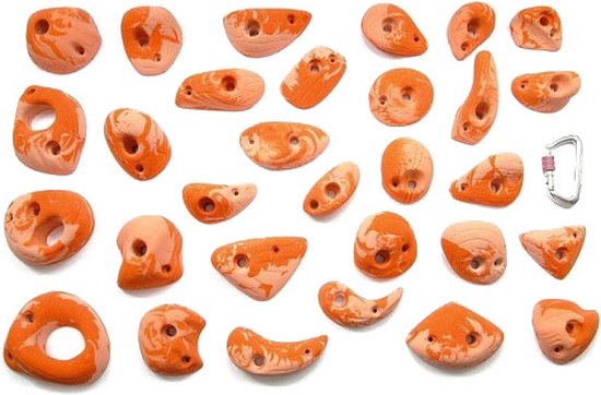 klimgrepen serie bangas, set van 30 - Rood