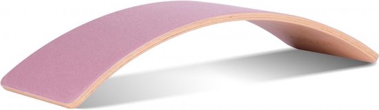 Wobbel Starter Wilde Rozen (roze) - Houten balance board van 70 centimeter - Geschikt voor 0 tot 3 jaar