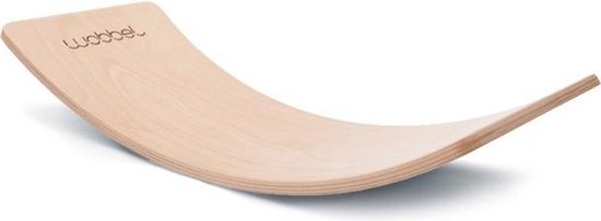 Wobbel Starter Zonder vilt - Houten balance board van 70 centimeter - Geschikt voor 0 tot 3 jaar