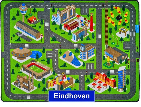 Jouw Speelkleed Eindhoven - Verkeerskleed - Speeltapijt.