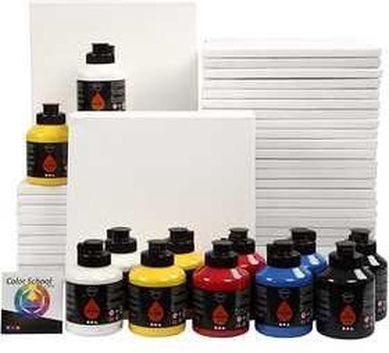 Art School, primaire kleuren, klassenset, 1set