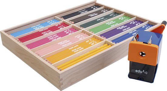 Edu Jumbo kleurpotlood. vulling 6.25 mm. diverse kleuren. 12x12 stuk/ 1 doos