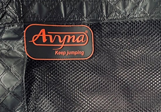 Avyna trampoline veiligheidsnet rechthoekig 300 x 225 cm (23) - Zonder palenconstructie - Zwart