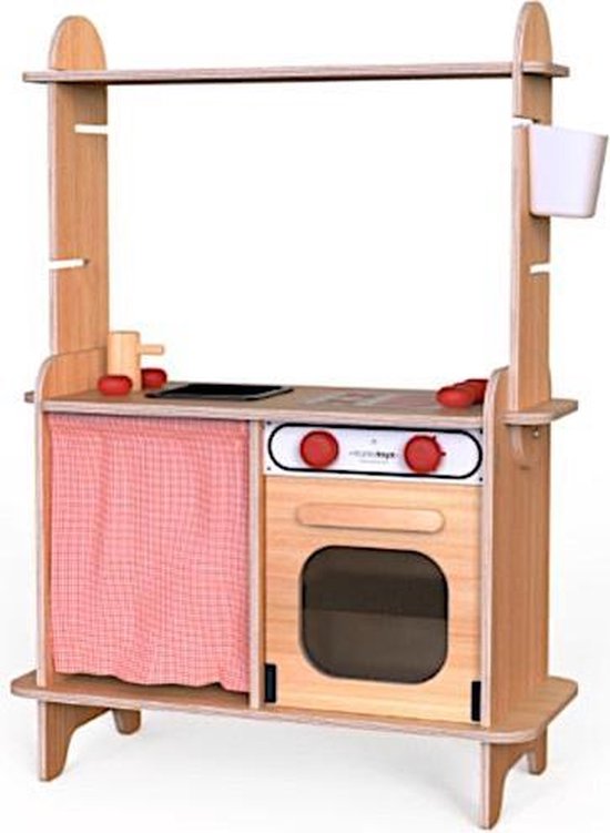 Mamatoyz Speelgoedkeuken Junior - 70 X 100 CM - Hout Naturel