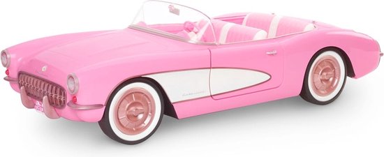 Barbie The Movie auto - Barbie Film auto - Roze Corvette Convertible