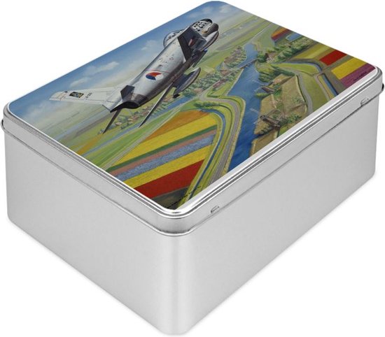 Thijs Postma - TP Aviation Art - Puzzel - 1000 stukjes - North American F-86K Sabre Boven Nederland