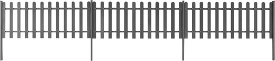 The Living Store Rustieke tuinhek HKC - 600x60 cm - grijs