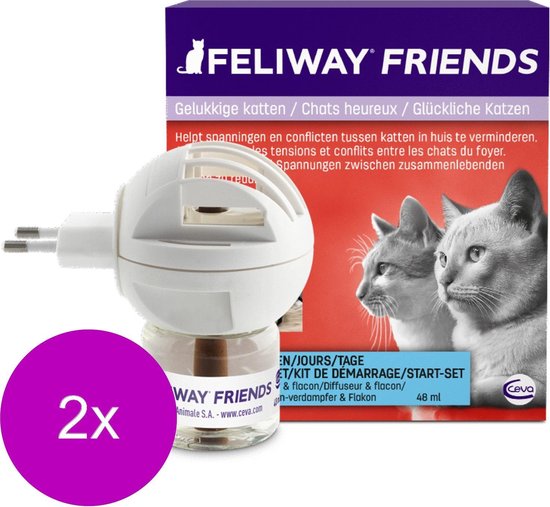 Feliway Friends Startset - Anti stressmiddel - 2 x per stuk