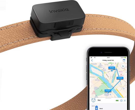 Invoxia - Huisdier GPS/Activity Tracker - Zonder Simkaart - Tot 1 Maand Batterijduur - Hond - Kat - Poes - Track & Trace Volgsysteem
