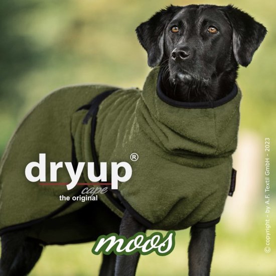 Dryup-hondenbadjas -badjas voor de hond-Zwart- Maat M 60cm