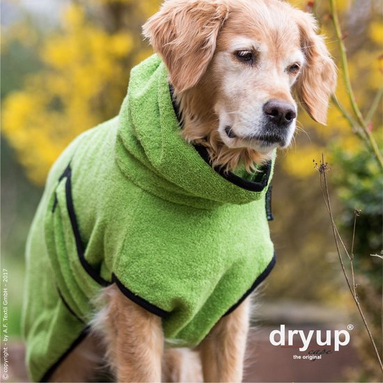 Dryup- Honden badjas-Hondenjas- Oranje-L -ruglengte tot 65cm