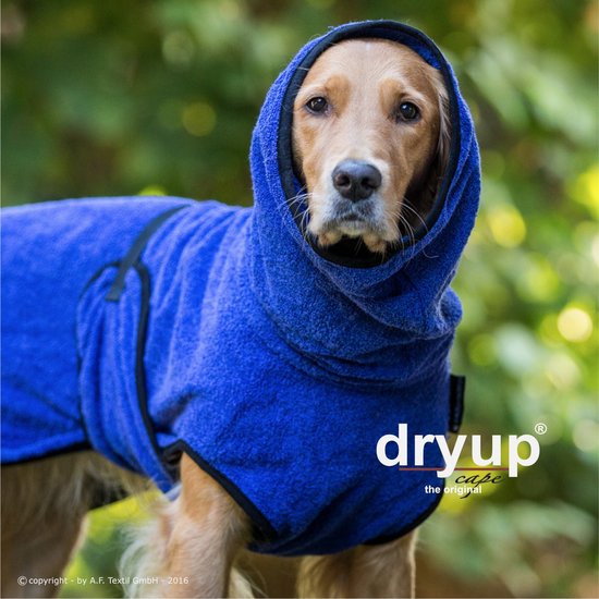 Dryup-Cape-hondenbadjas-hondenjas-Badjas hond-Cyan-XS-48cm