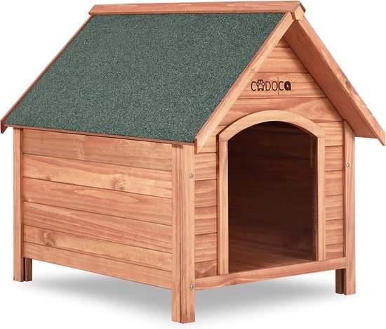 Mara Hondenhok - FSC®-gecertificeerd - Massief Hout - Hondenhuis - Weerbestendig - Voor buiten - 82 x 85 x 72 cm