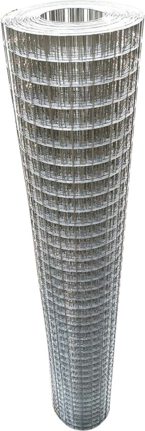 Volieregaas rvs | 100 cm. | 25 m. | 25 x 25 mm. | 1.00 mm.