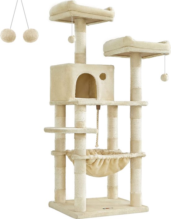 kattenkrabpaal / grote klimboom - speelhuis voor katten / playhouse for cats