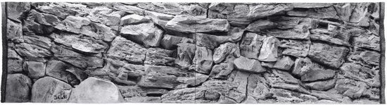 Ceramicnature Achterwand Aquarium 196 X 54 Cm Grijs