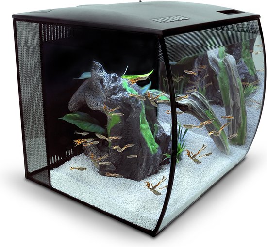 Fluval - Aquarium - Vissen - Fluval Flex Aquarium Zoetwaterkit 57l - 41x39x39cm Zwart - 1st