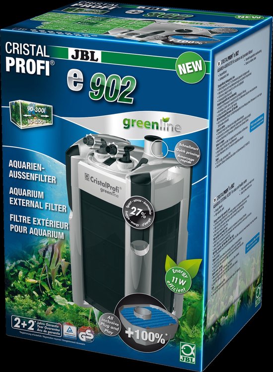 JBL Dier CristalProfi E902 Greenline - Aquariumfilter - 900 L/u