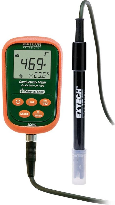 Extech EC600 - pH/mV/Geleidbaarheid/TDS/Zoutgehalte/Temp Meter