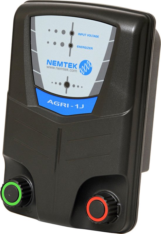 Nemtek Agri 20km - Schrikdraadapparaat Lichtnet en Accu - 2 Joule Output (incl. adapter en aansluitklemmen)