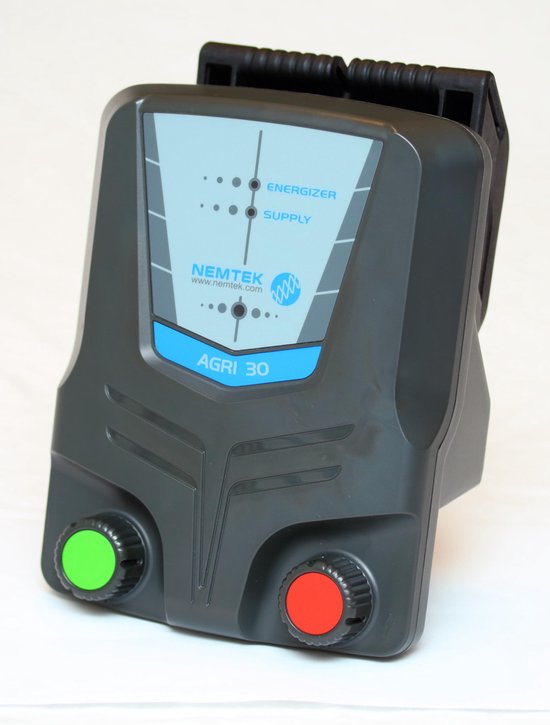 Nemtek Agri 30km- Schrikdraadapparaat Lichtnet en Accu - 3 Joule Output (incl. adapter en aansluitklemmen)