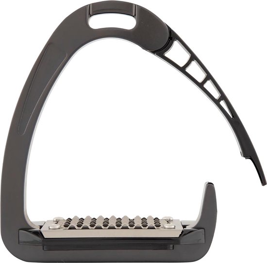 Acavallo Beugels Acavallo Arena Alupro Charcoal - 12cm | Stijgbeugels en Beugelriemen