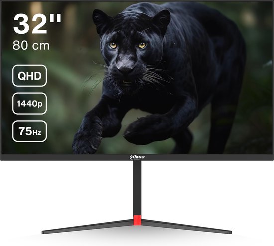 Dahua LM32-P301A - QHD IPS Monitor - 75 Hz - USB-C - 32 inch - Inclusief HDMI kabel