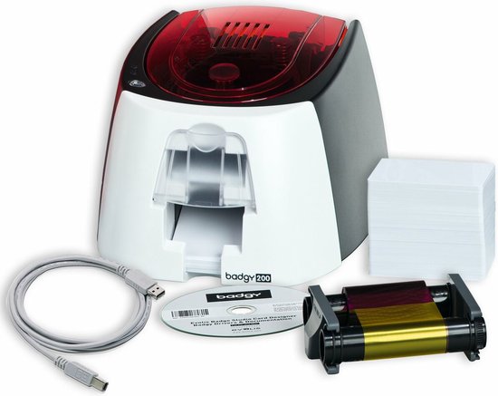 Evolis Badgy200 plastic kaart printer Verf-sublimatie/thermische overzetting Kleur 260 x 300 DPI