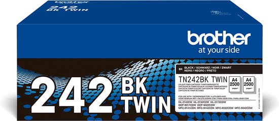 Brother Toner TN-242BKTWIN TN242BKTWIN Origineel Zwart 2500 bladzijden