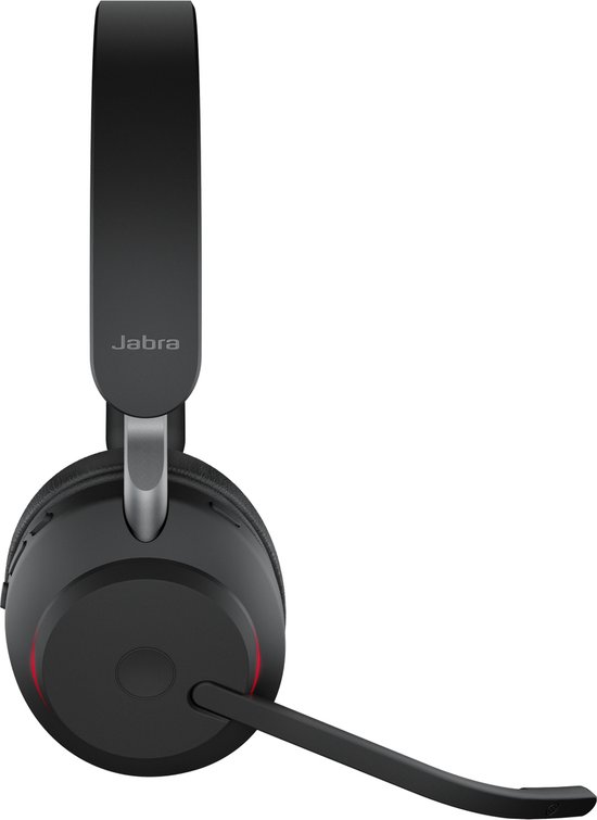 Jabra Evolve2 65 UC Stereo - Bluetooth Headset - on-ear - Bluetooth - wireless - USB-C - noise isolating