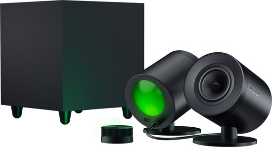 Razer Nommo V2 Pro - Speakers, Subwoofer & Draadloze Control Pod - Zwart
