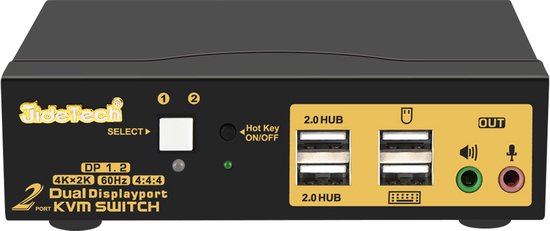 Auto detection Dual Monitor Displayport KVM switch