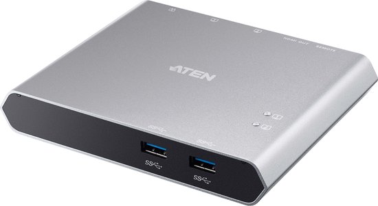 2-Port USB-C Gen 1 Dock Switch with Power Pass-through