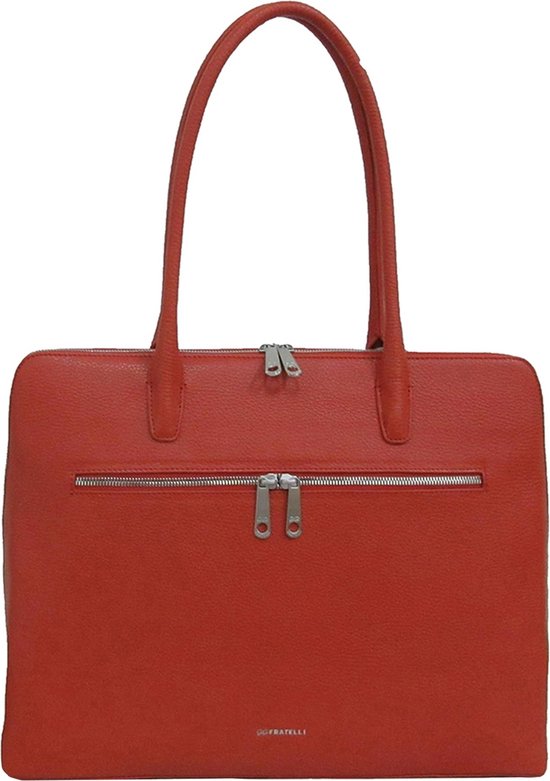 Gigi Fratelli Laptoptas / Werktas / Aktetas Dames - 15 inch - Leer - Romance - Oranje
