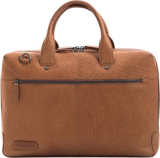 Plevier Flint business tas 15.6 inch cognac.