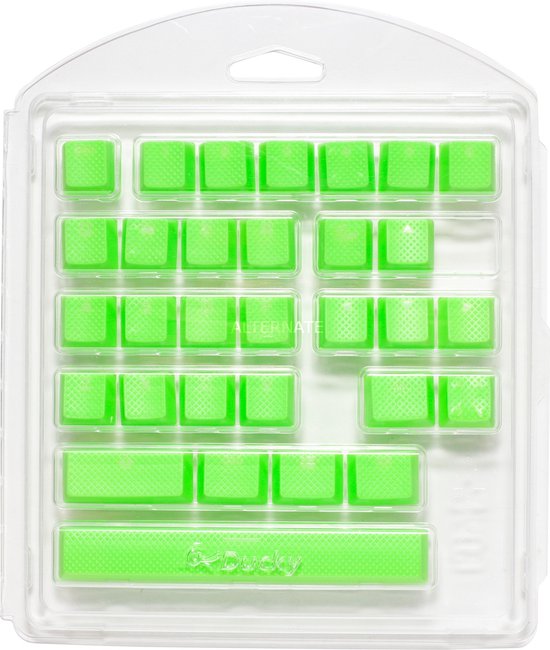 Ducky Keycap set Rubber 31 KeysGreen