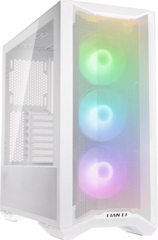 Lian Li Lancool II Mesh C RGB - Midtowermodel - ATX, EATX, Micro-ATX, Mini-ITX - geen voeding - gehard glas - wit