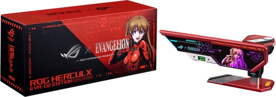 ASUS XH01 ROG HERCULX EVA-02 EDITION - Houder voor videokaart - NVIDIA GeForce RTX 40 - rood, zwart