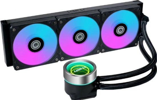 Lian Li Galahad II Trinity - Vloeistof-koelsysteem processor - afmeting radiator: 360 mm - voor Intel LGA: 1700, 1200, 115x - AMD AM5, AM4 - 3x 120 mm ARGB fans - zwart