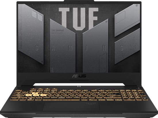 ASUS TUF Gaming F15 FX507ZC4-HN083W Laptop 39,6 cm (15.6") Full HD Intel® Core™ i5 i5-12500H 16 GB DDR4-SDRAM 512 GB SSD NVIDIA GeForce RTX 3050 Wi-Fi 6 (802.11ax) Windows 11 Home Grijs
