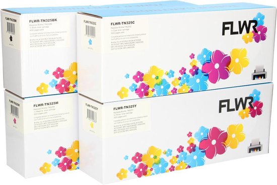 FLWR - Toners / Brother TN-325 multipack / zwart en kleur / Geschikt voor Brother