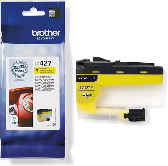 Inkcartridge brother lc-427y geel - 5 stuks