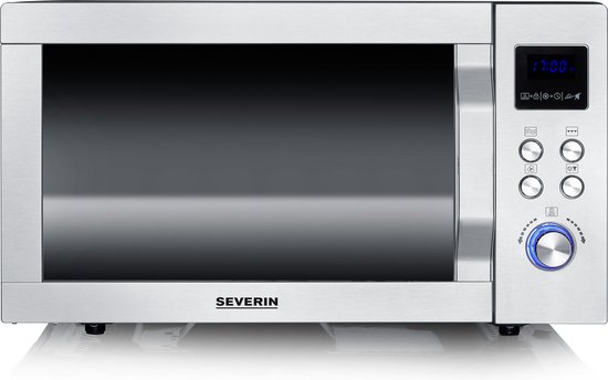 Severin MW 7778 - Vrijstaande Combi Magnetron - dubbelle grill - 230 graden - Pizza Express - RVS