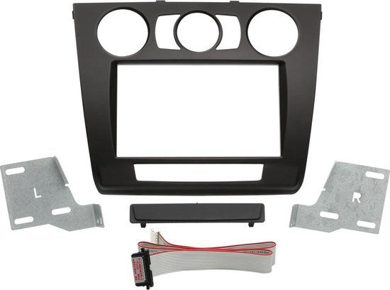 2-DIN Paneel BMW 1-Serie (E81 / E82 / E87 / E88) 2007-2013 Kleur: Zwart