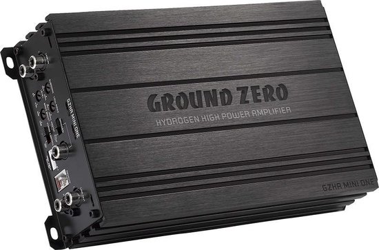 Ground Zero GZHA mini ONE - monoblok- 1 kanaal-versterker - 630 Watt RMS vermogen bij 1 Ohm