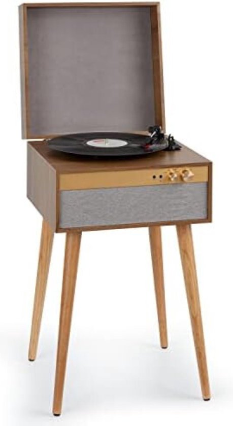 Platenspeler Meubel - Platenspeler Kast - Vinyl Kast - met luidspreker en Bluetooth-zender en -ontvanger