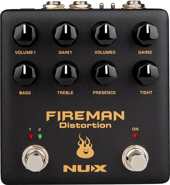Distortion effectpedaal NUX NDS-5 Fireman