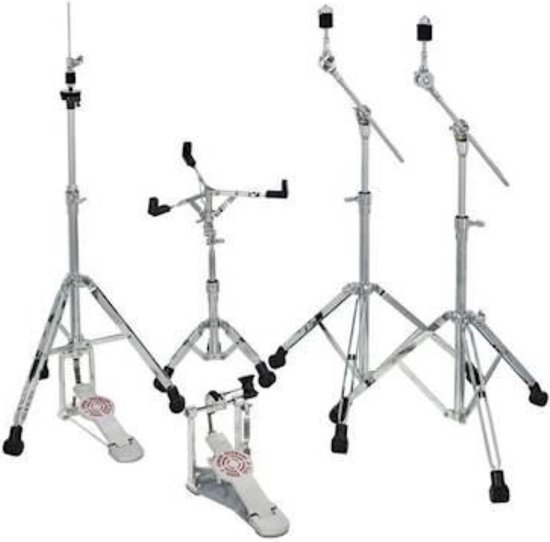 Sonor HS2000S hardware pack - HH 2000S Hi-Hatstandaard, SS 2000 Snaredrum standaard, 2x MBS 2000 V2 Mini Boom standaard, SP 2000S Bass Drum Single pedaal