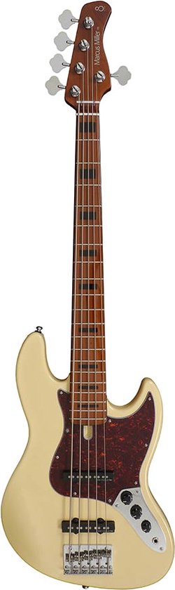 Sire Marcus Miller V5-5 Alder Vintage White 5-snarige elektrische basgitaar